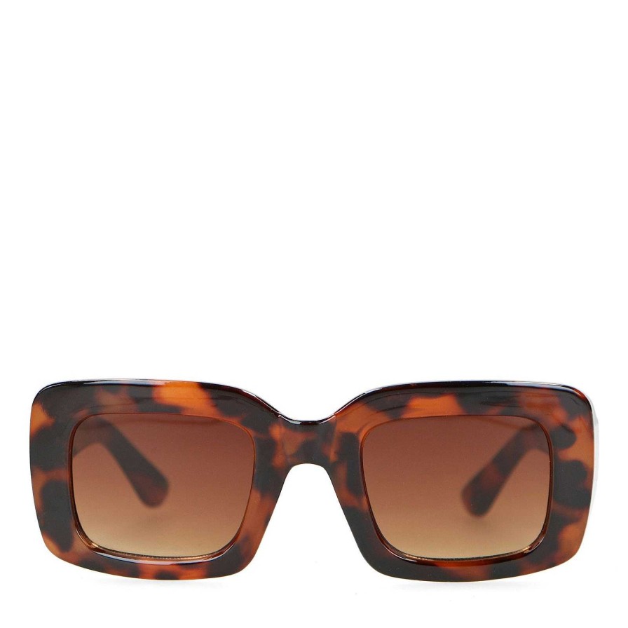 Sacha Rectangular Sunglasses - Brown