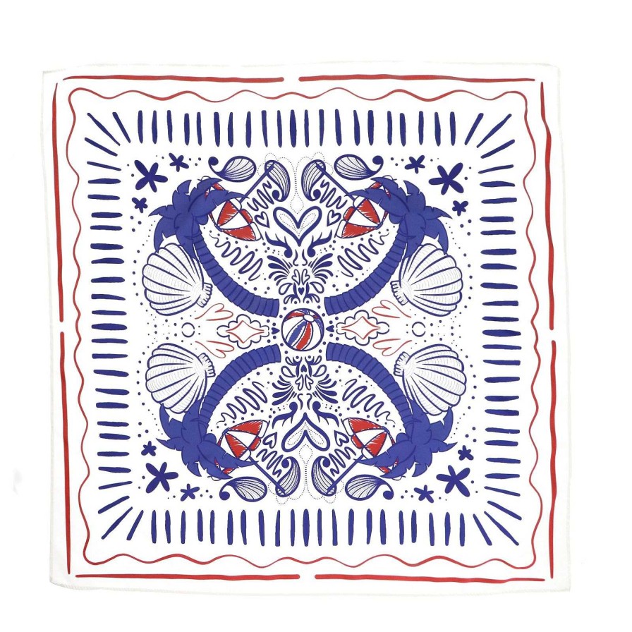 Sacha Printed Scarf - Off White