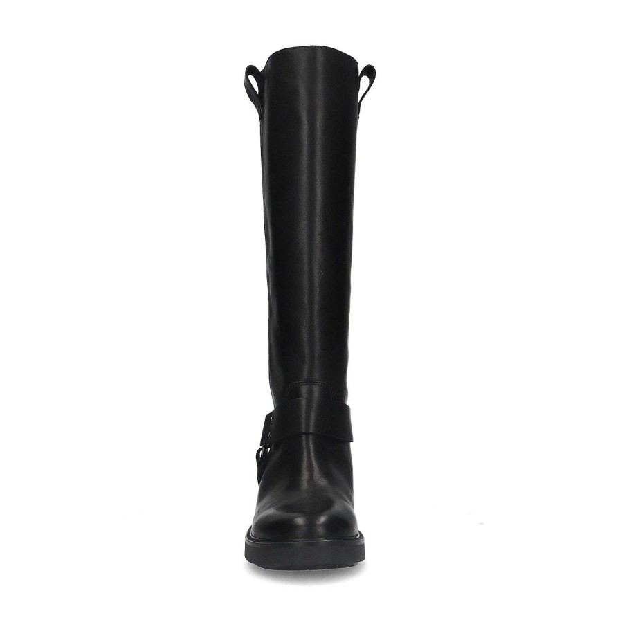 Sacha High Biker Boots - Black