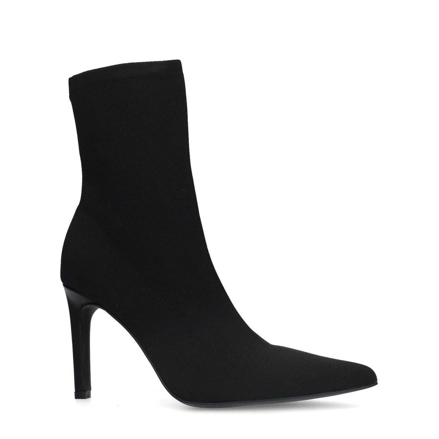 Sacha Stiletto Heel Sock Boots - Black