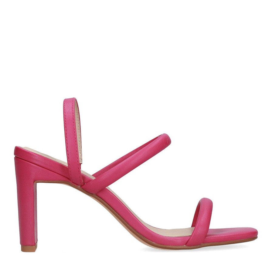 Sacha Straight Heel Sandals - Pink