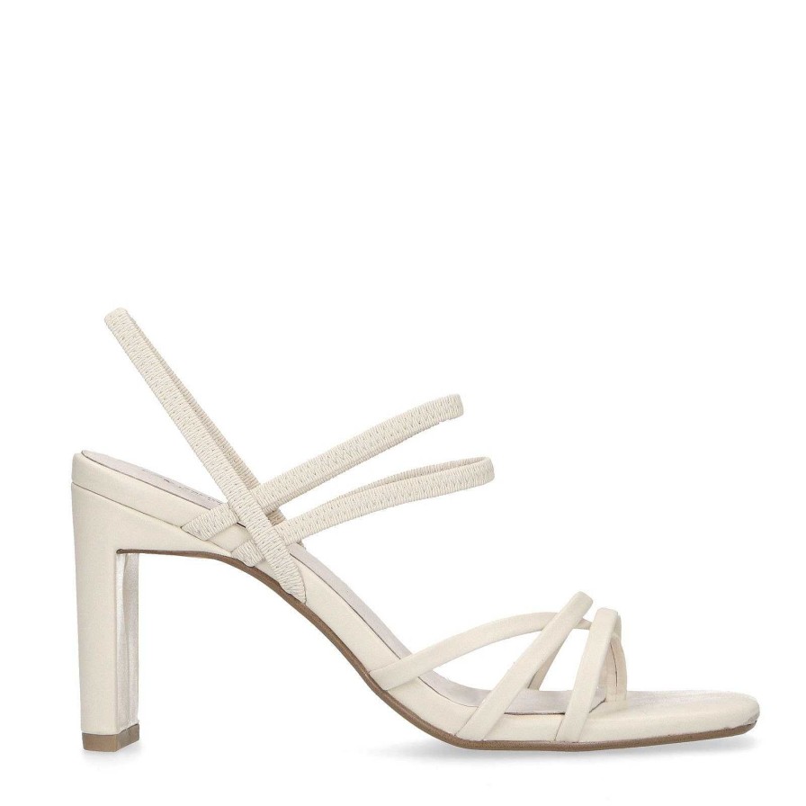 Sacha Heeled Sandals With Bands - Off-White