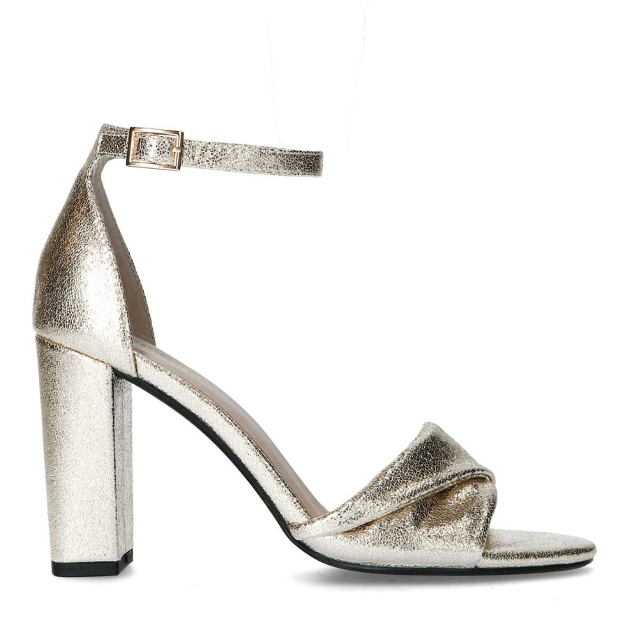 Sacha High Heel Sandals - Gold