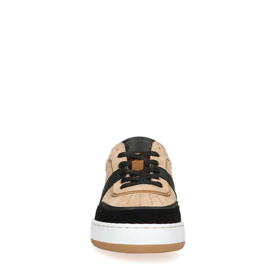 Sacha Suede Sneakers With Details - Beige