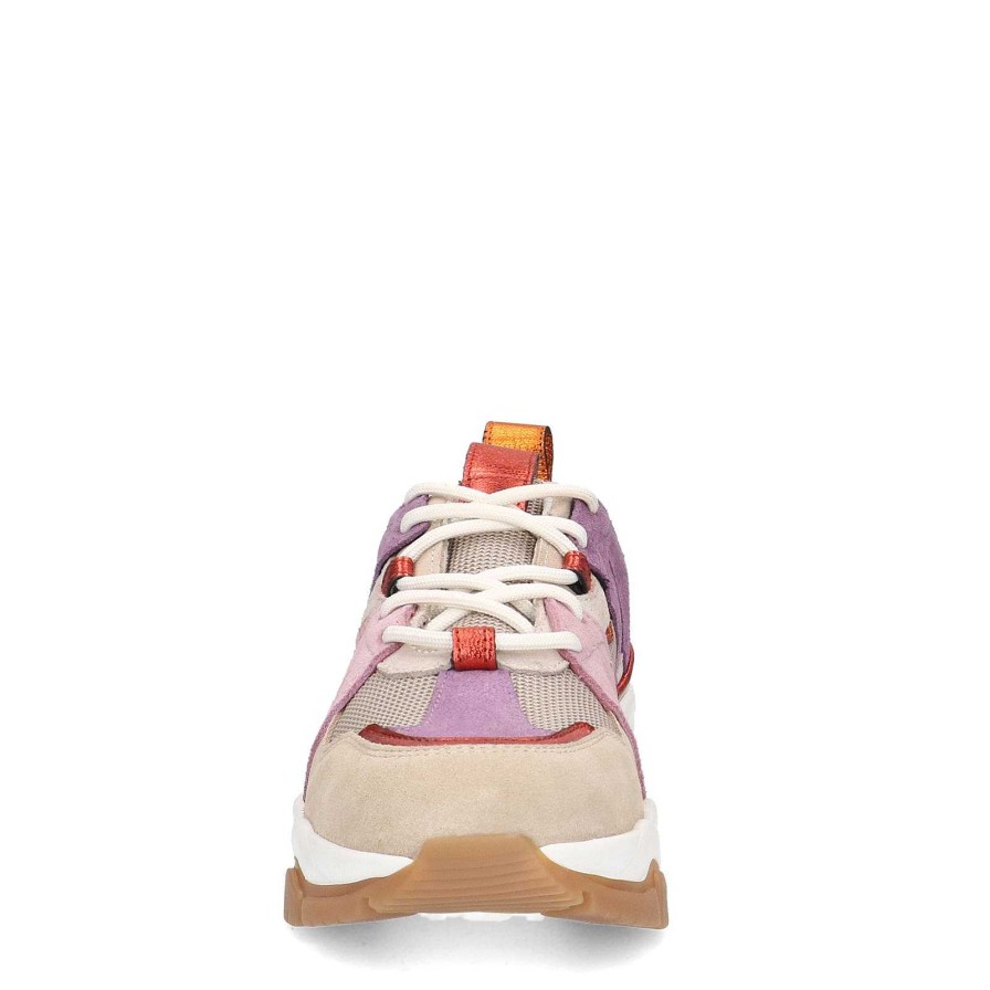 Sacha Chunky Sneakers With Details - Beige