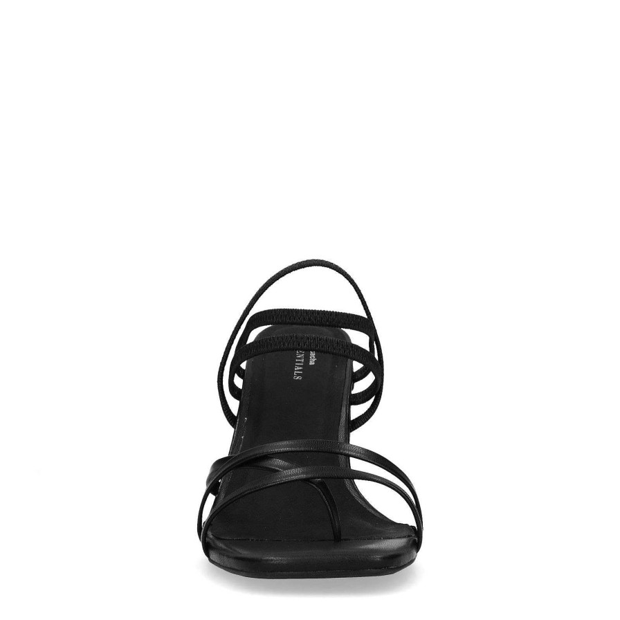 Sacha Heeled Sandals With Bands - Black