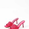 Sacha Mules With Rhinestones - Pink