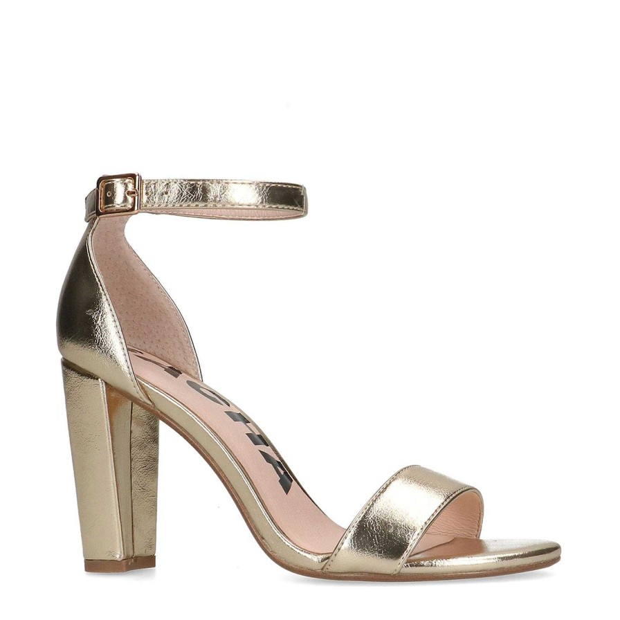 Sacha Heeled Sandals - Gold