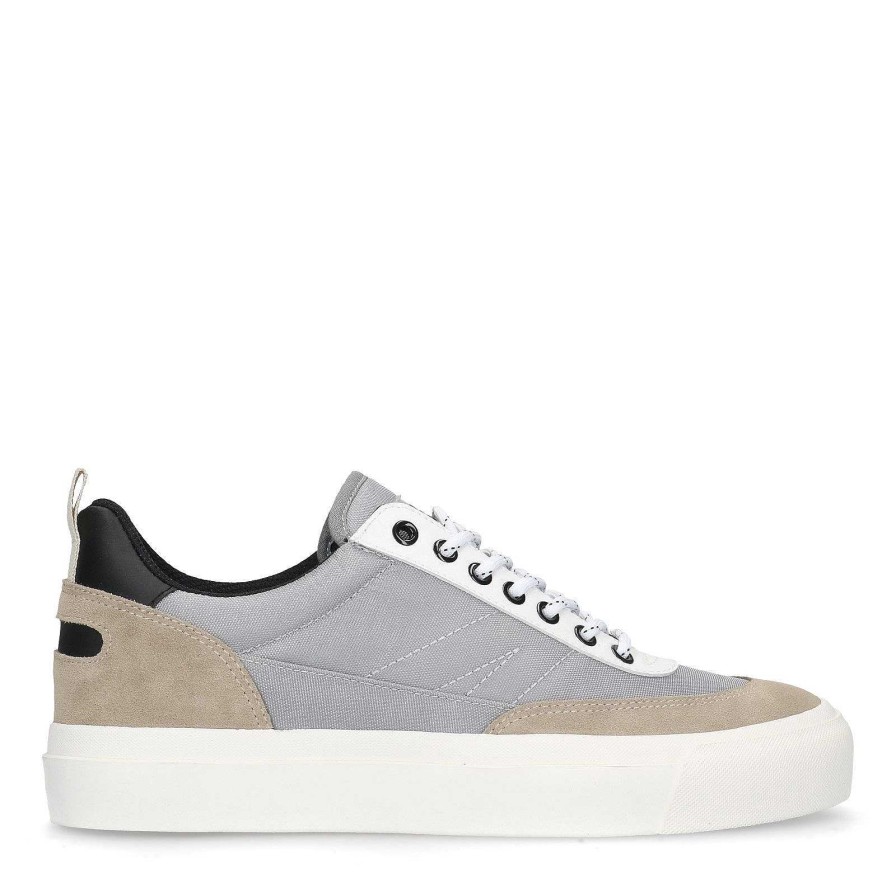 Sacha Goliath Sneakers In Nylon And Suede - Gray