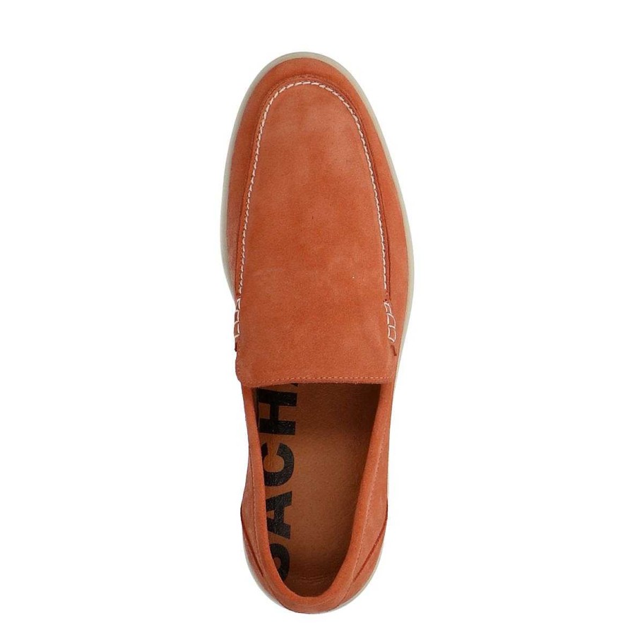 Sacha Suede Loafers - Orange