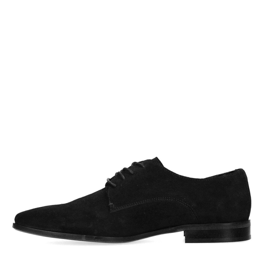 Sacha Suede Lace-Up Shoes - Black