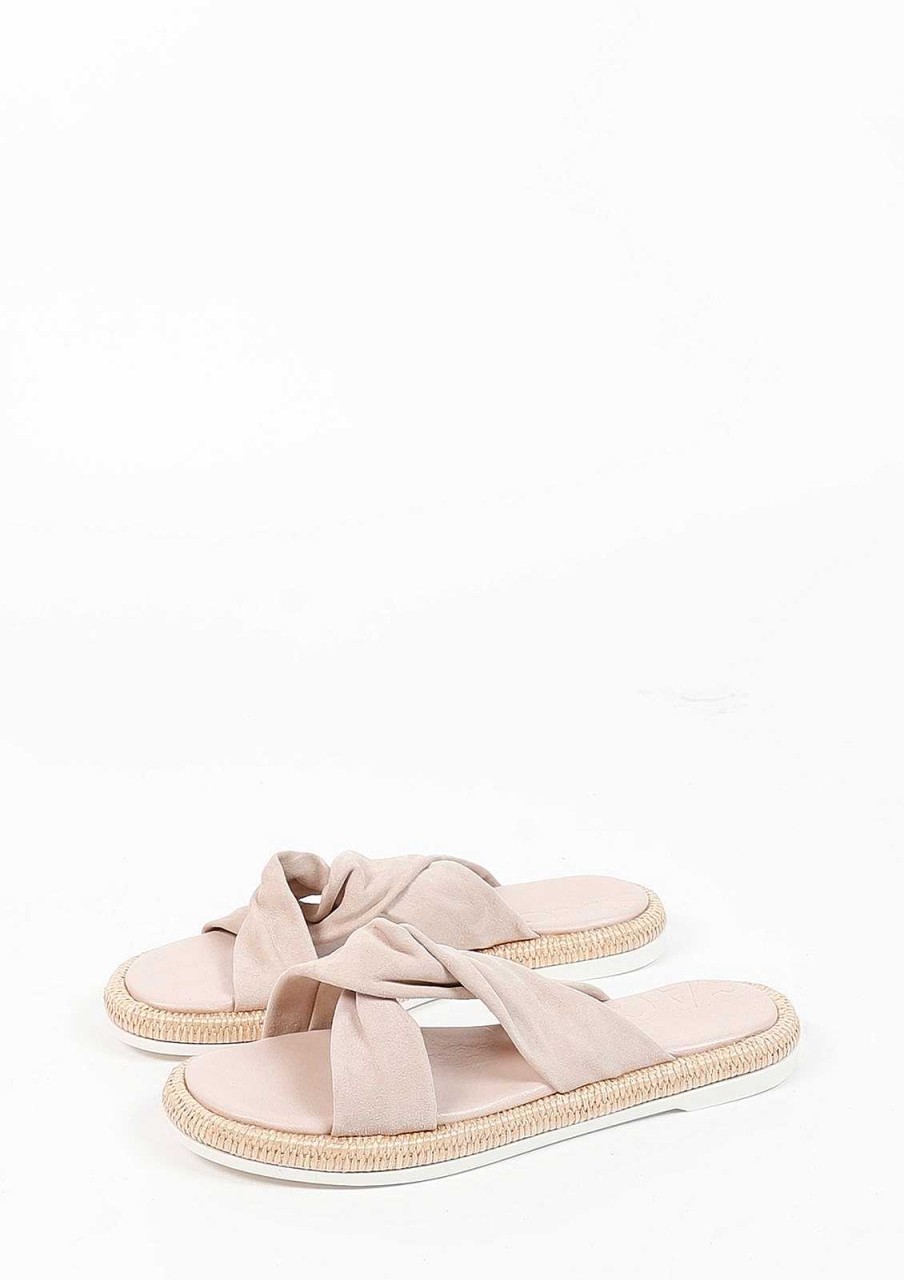 Sacha Suede Mules - Beige