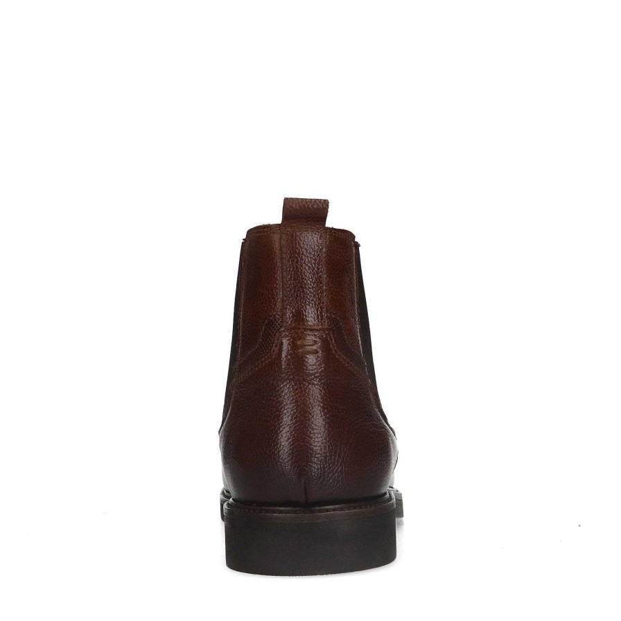 Sacha Leather Chelsea Boots - Brown