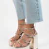 Sacha Platform Sandals - Gold