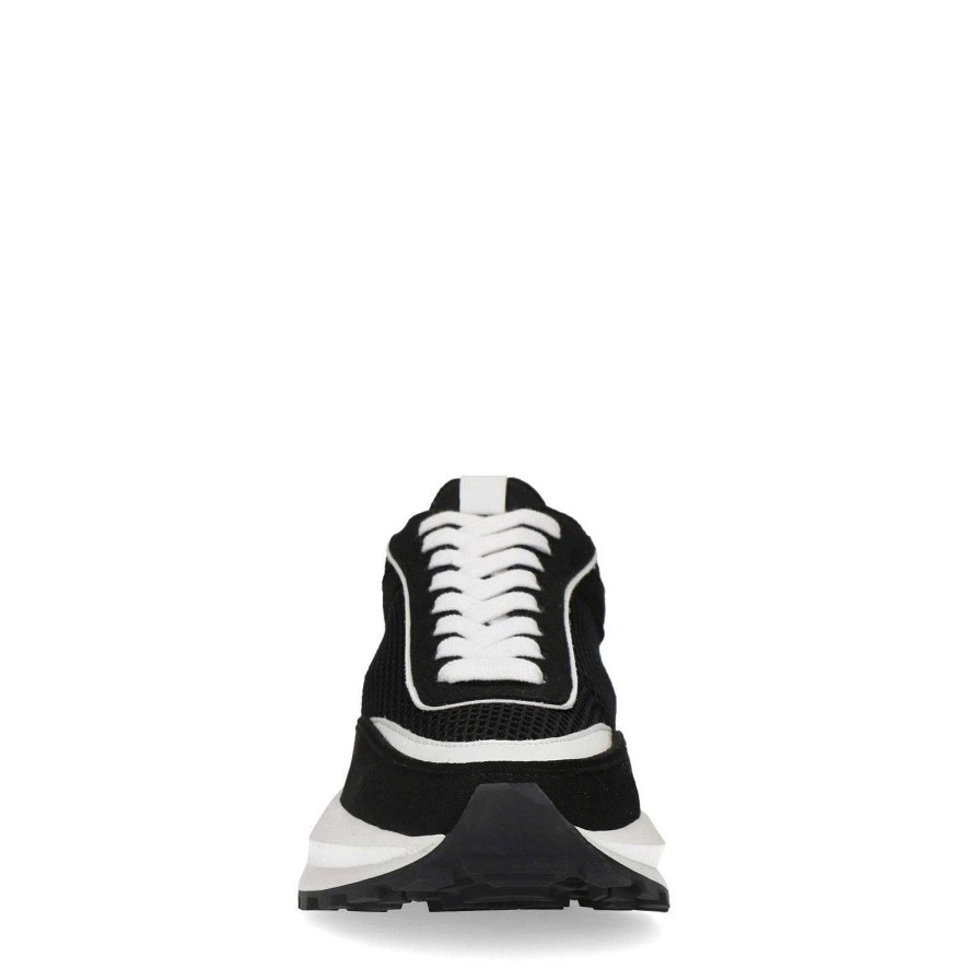 Sacha Vegan Sneakers With Detail - Black/White