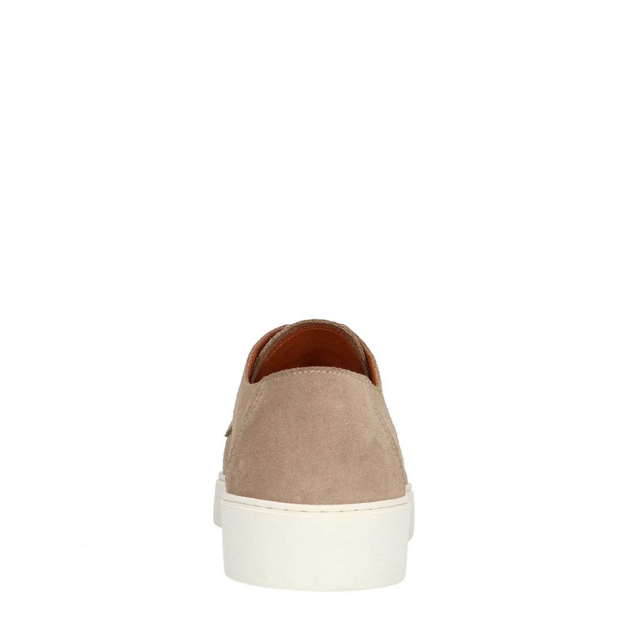 Sacha Suede Lace-Up Shoes - Beige