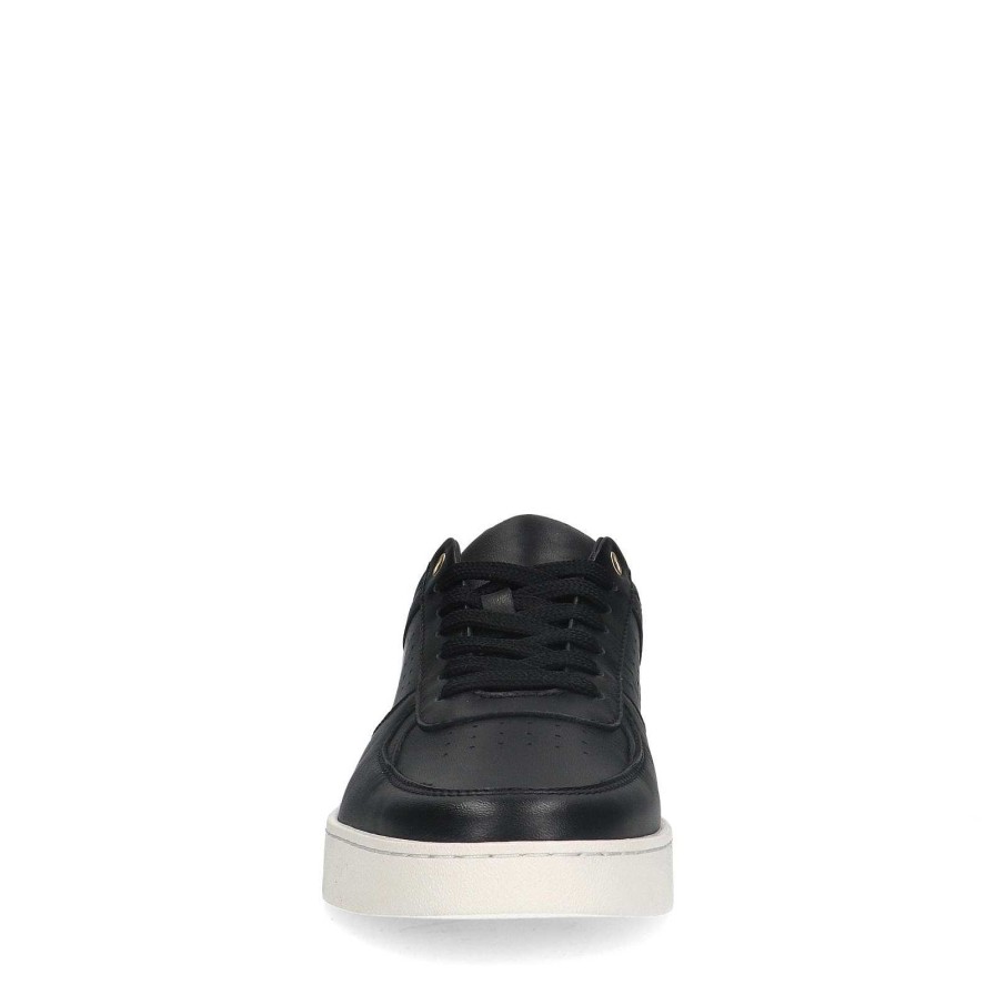 Sacha Leather Sneakers - Black