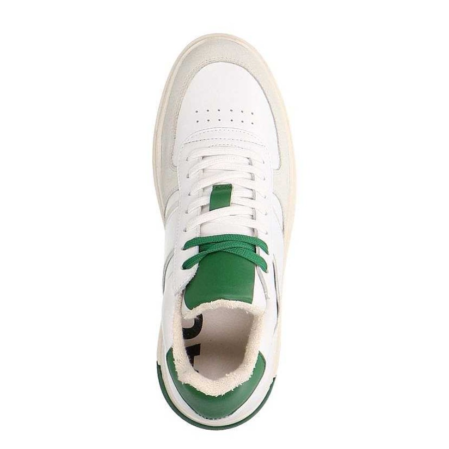 Sacha Leather Sneakers With Details - White