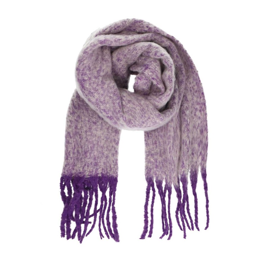 Sacha Fringed Scarf - Purple