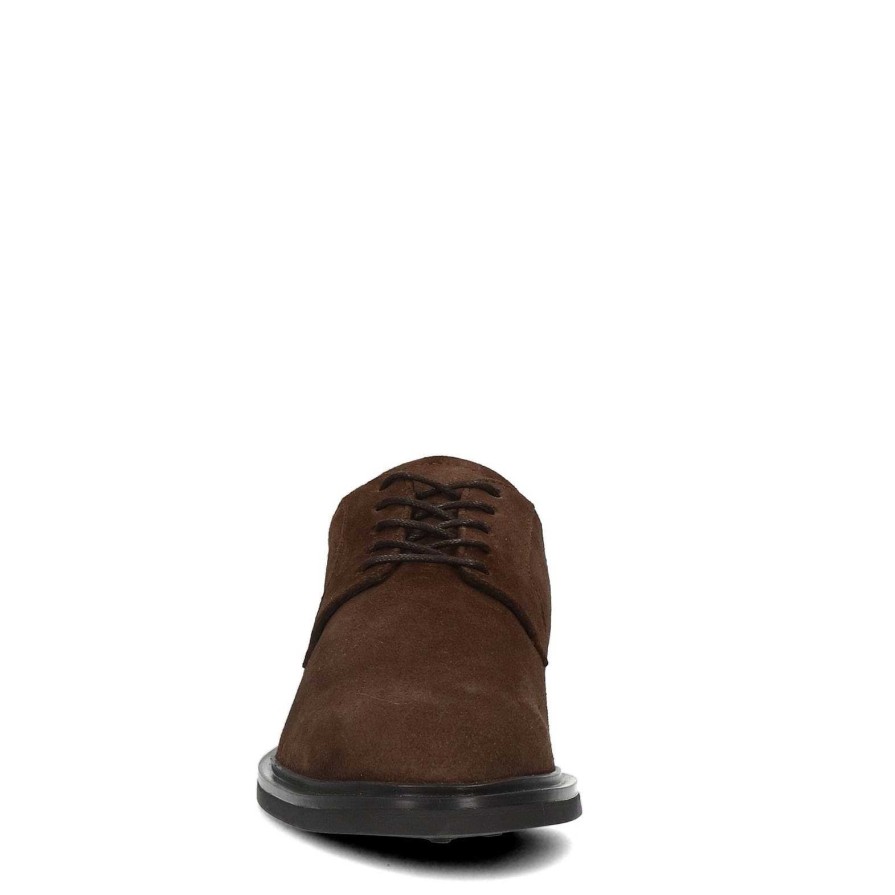 Sacha Suede Lace-Up Shoes - Brown