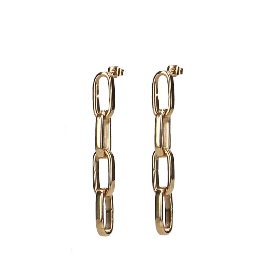 Sacha Drop Link Earrings - Gold