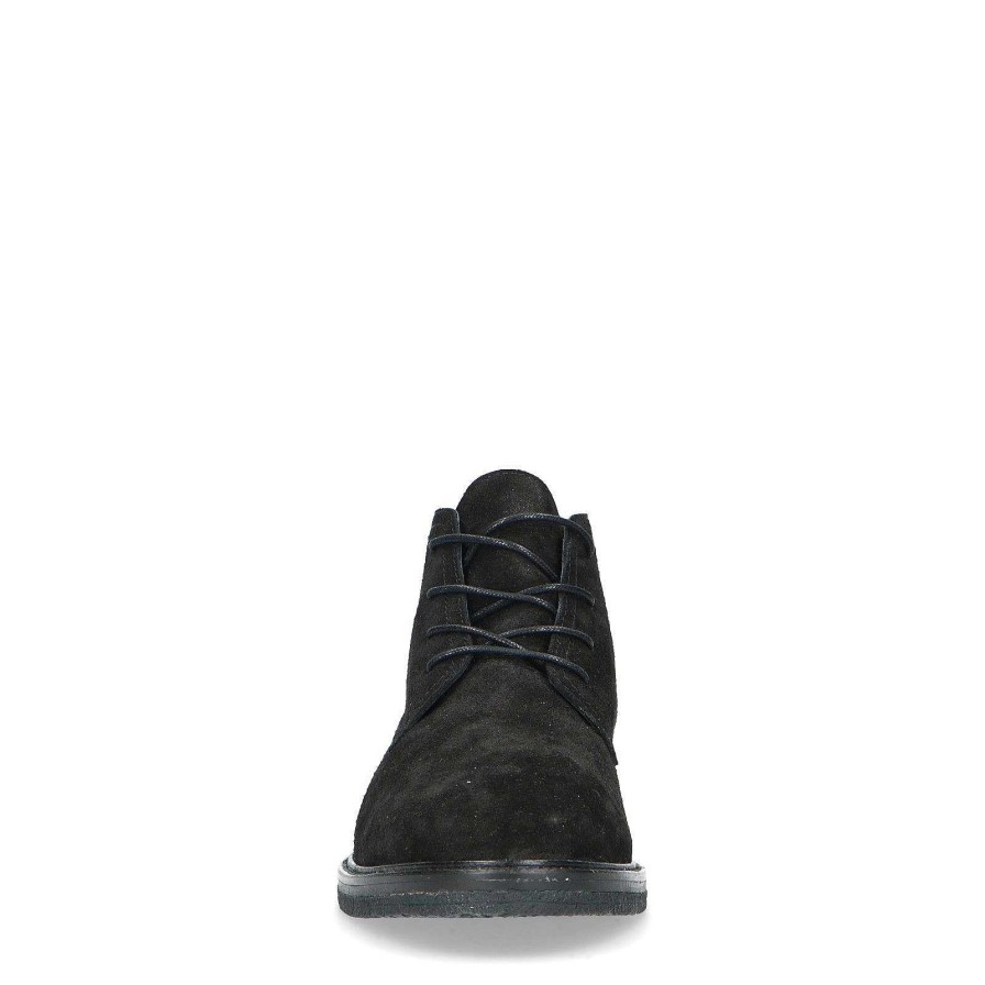 Sacha Suede Desert Boots - Black