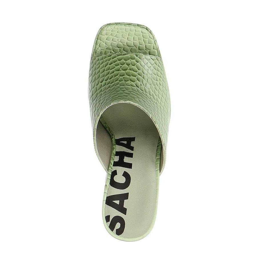 Sacha Plateau Mules - Green