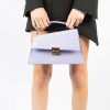 Sacha Crocodile Handbag With Details - Lilac