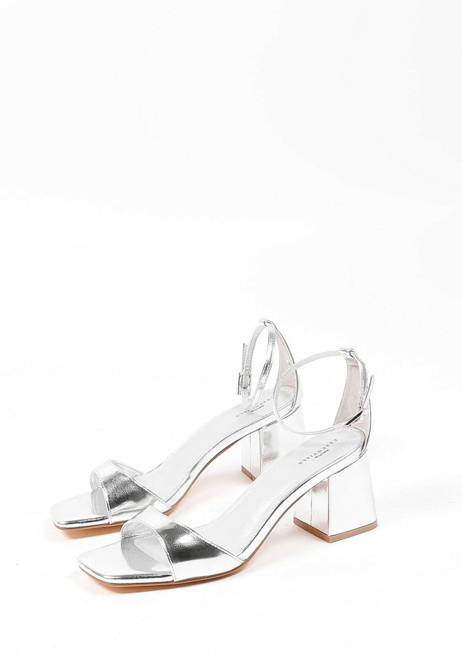 Sacha Heeled Sandals - Silver