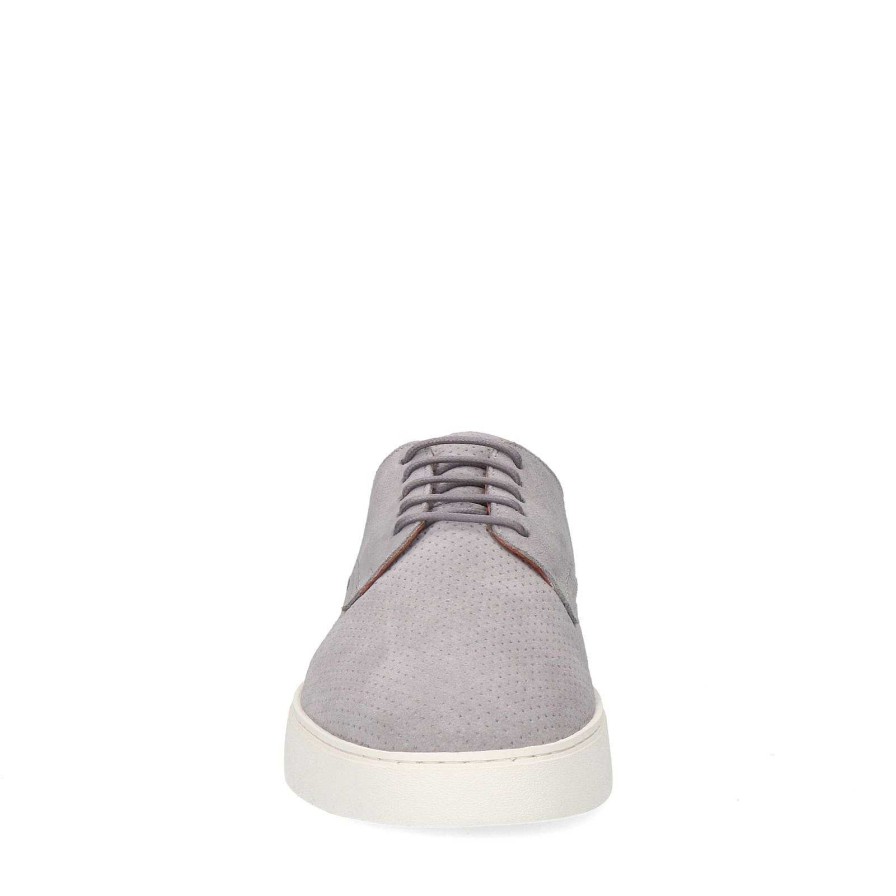 Sacha Suede Lace-Up Shoes - Gray