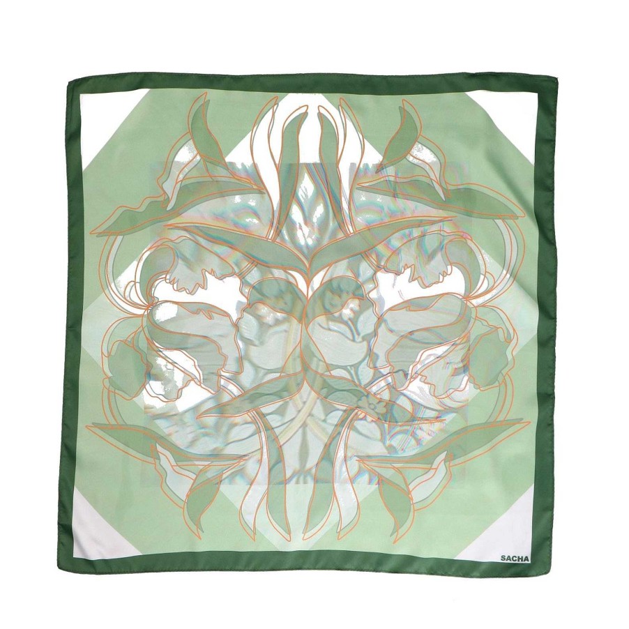 Sacha Printed Scarf - Green