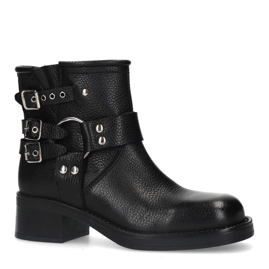 Sacha Biker Boots - Black