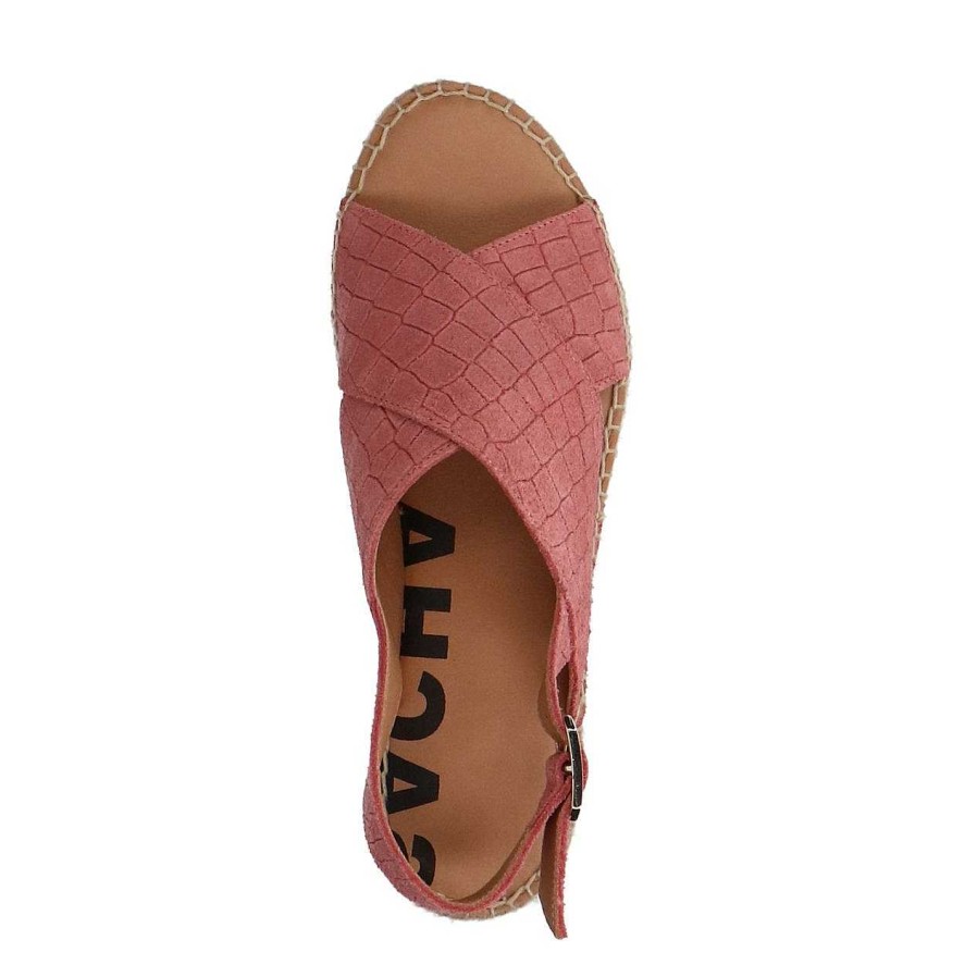 Sacha Suede Platform Sandals - Pink