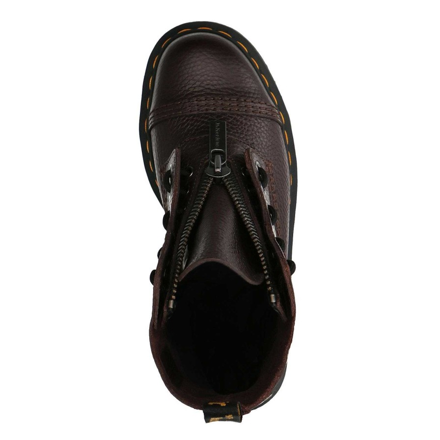 Sacha Dr. Martens Sinclair Milled Nappa Burgundy