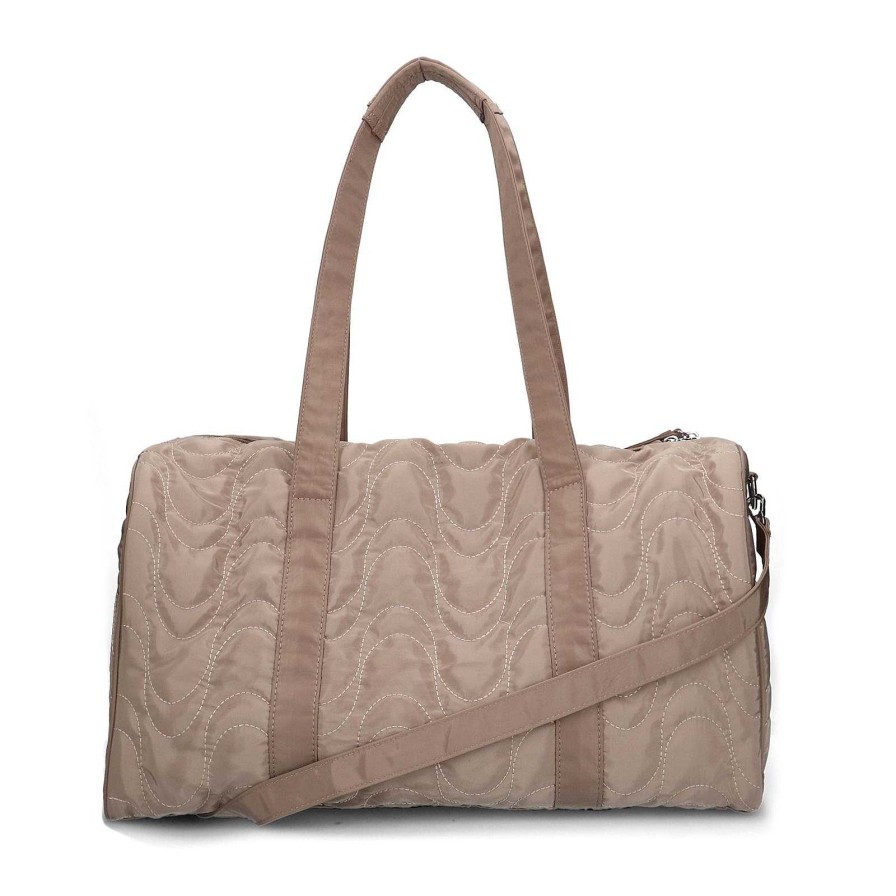 Sacha Handbag With Stitching - Taupe