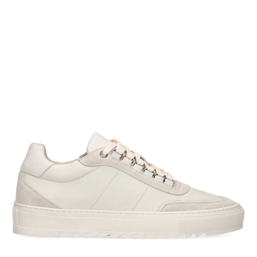 Sacha Leather Sneakers With Suede Details - Off-White