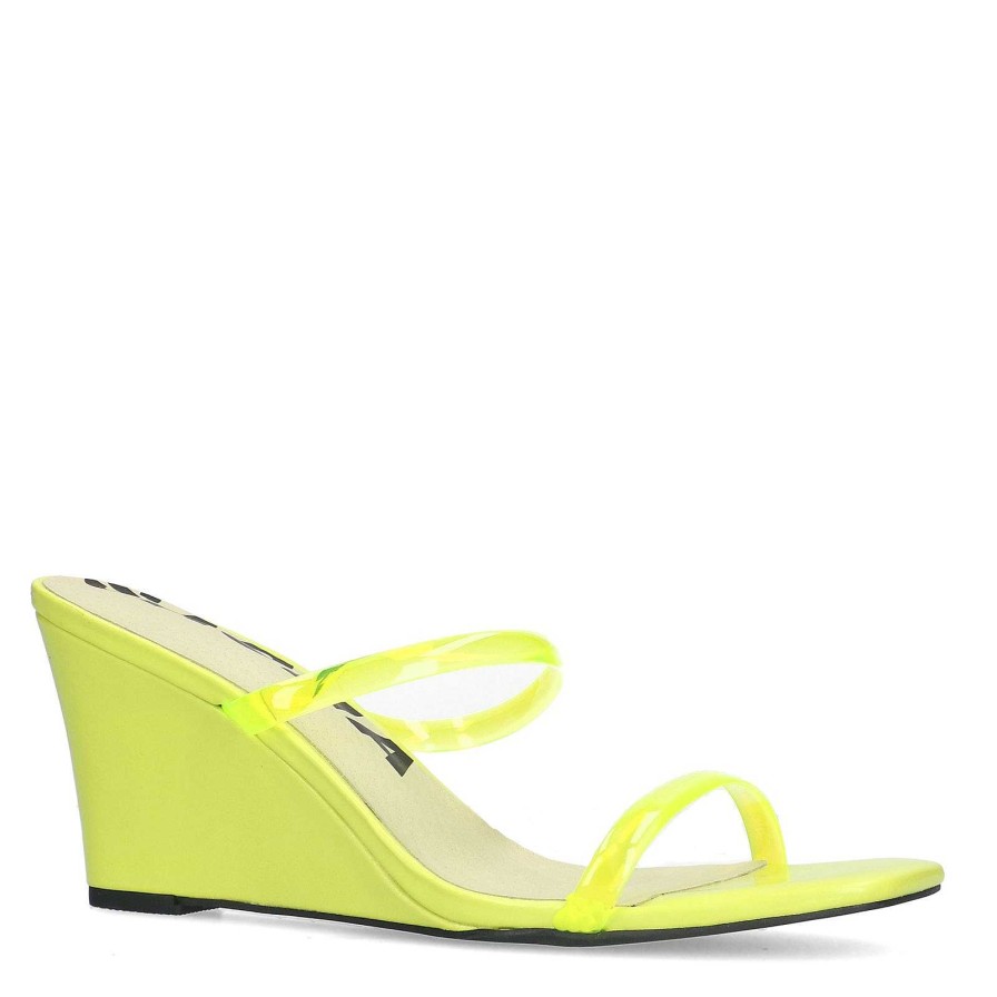 Sacha Wedge Heel Sandals - Green