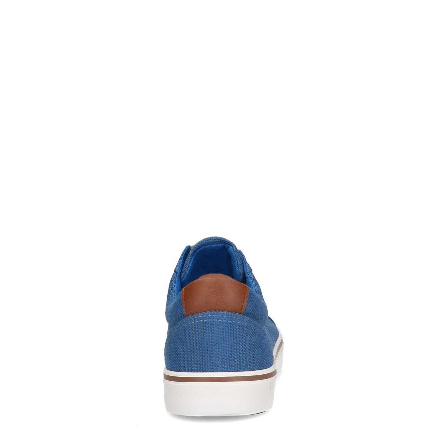 Sacha Lace-Up Canvas Shoes - Blue