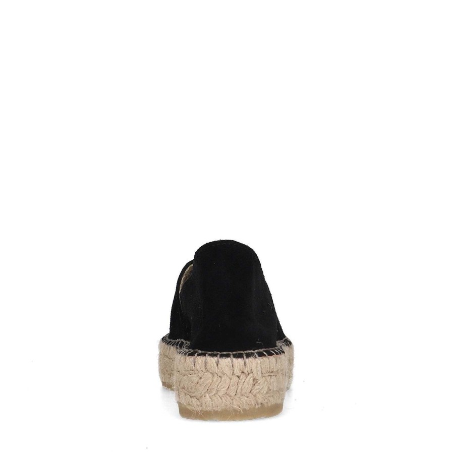 Sacha Suede Espadrilles - Black