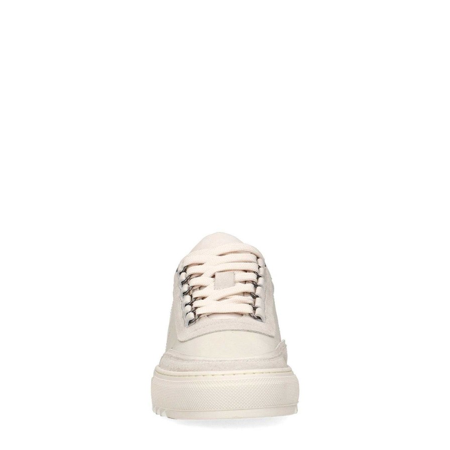 Sacha Leather Sneakers With Suede Details - Off-White