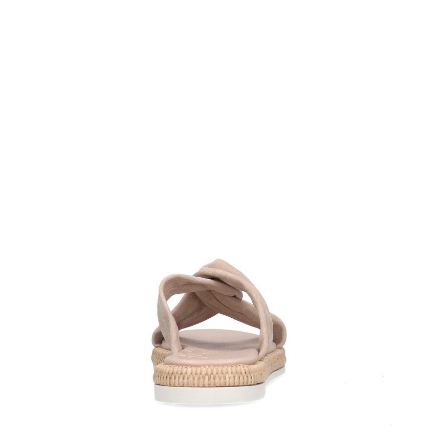 Sacha Suede Mules - Beige