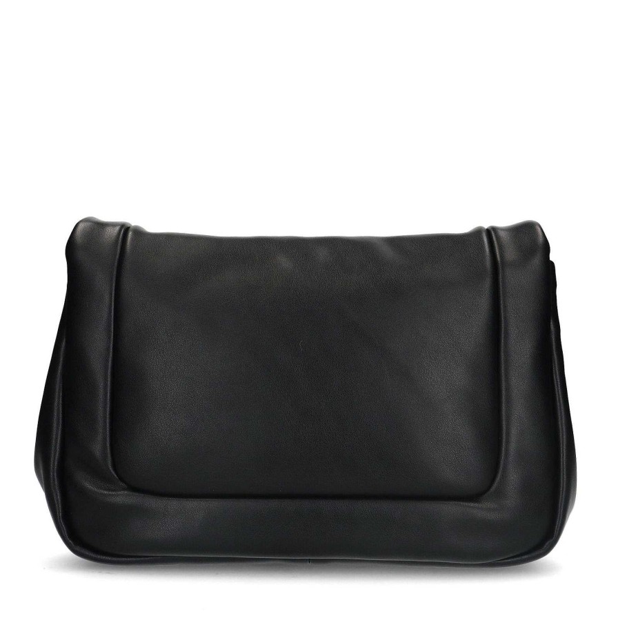 Sacha Matelasse Shoulder Bag - Black