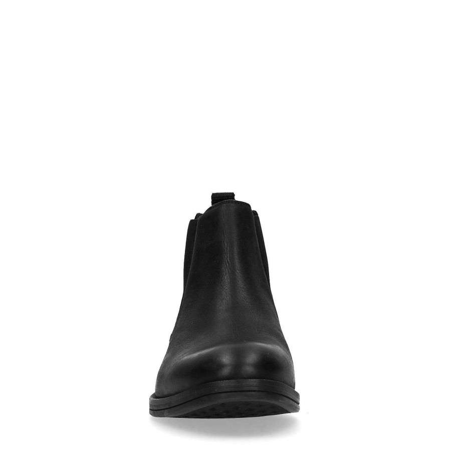 Sacha Leather Chelsea Boots - Black