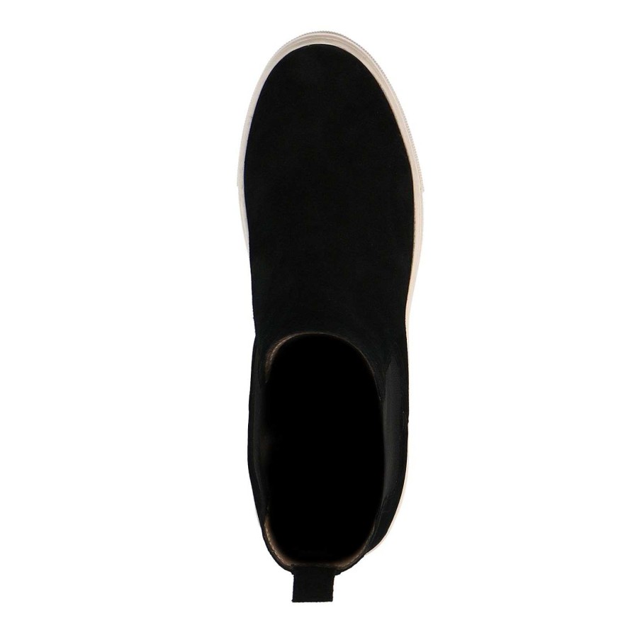 Sacha Suede Chelsea Boots - Black