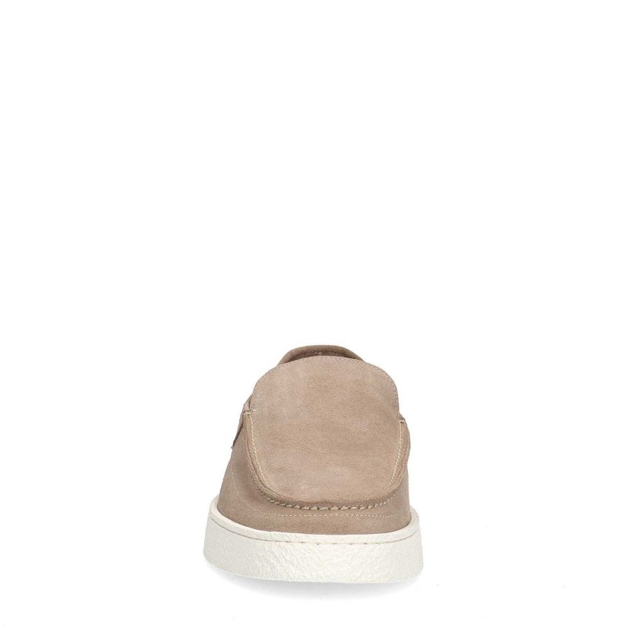 Sacha Suede Loafers - Beige