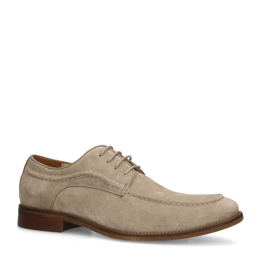 Sacha Suede Lace-Up Shoes - Taupe