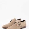 Sacha Suede Buckle Shoes - Taupe