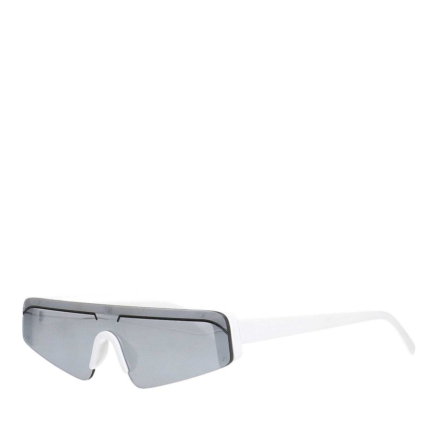 Sacha Sunglasses With Reflective Lenses - White