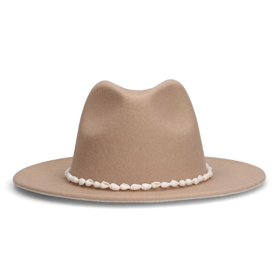 Sacha Hat With Shells - Beige