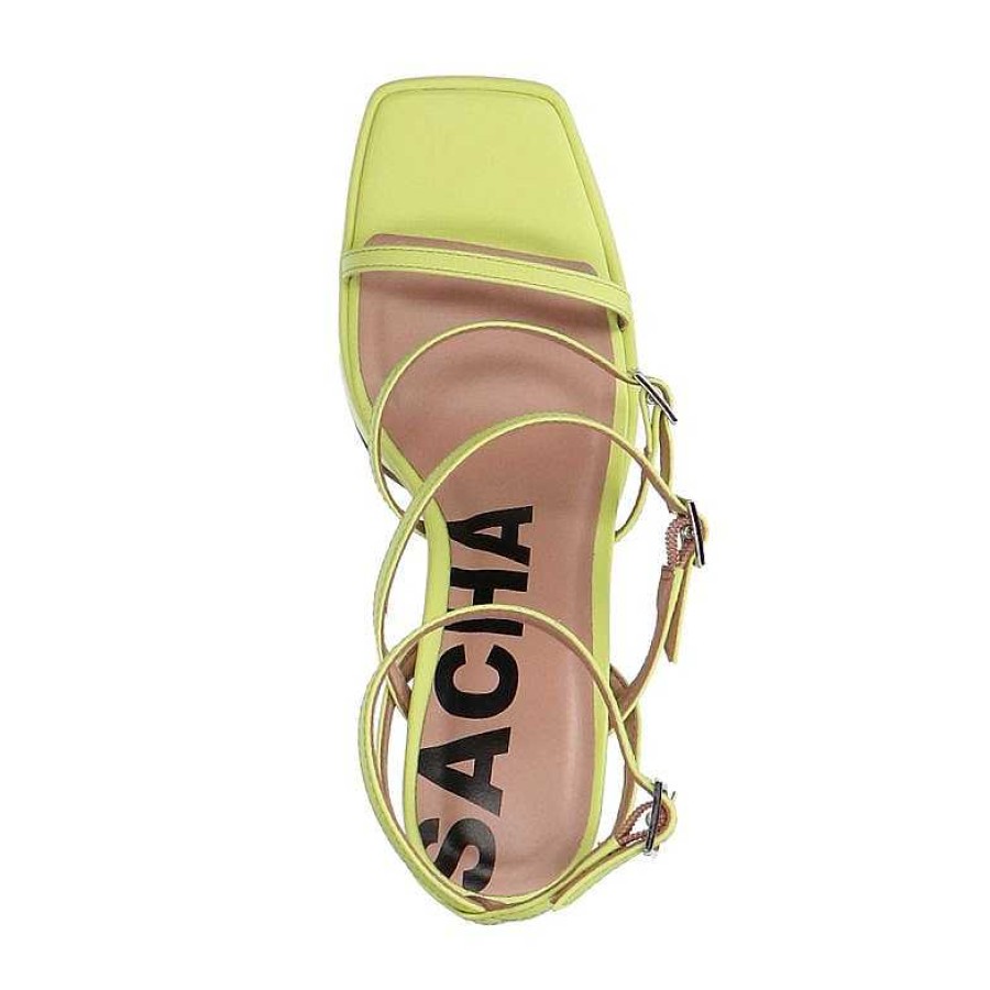 Sacha Platform Sandals - Green